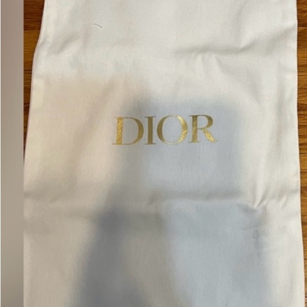 Dior Cream Bag with Gold Logo